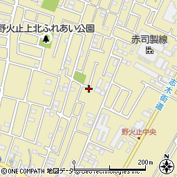 埼玉県新座市野火止5丁目周辺の地図