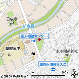 朝霞市溝沼複合施設周辺の地図