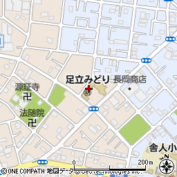 足立みどり幼稚園周辺の地図