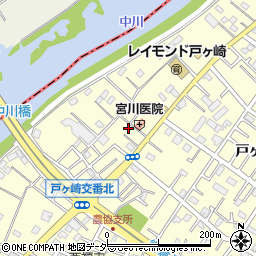 埼玉県三郷市戸ヶ崎2342-3周辺の地図