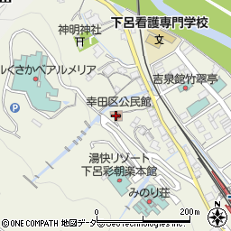 幸田区公民館周辺の地図