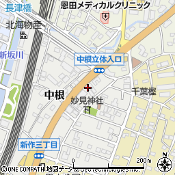 千葉県松戸市中根426周辺の地図