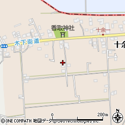 千葉県白井市十余一周辺の地図