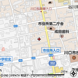 川口市役所前郵便局 ＡＴＭ周辺の地図
