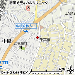 千葉県松戸市中根430周辺の地図