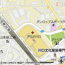 日本一　アリオ川口店周辺の地図
