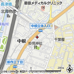千葉県松戸市中根427周辺の地図