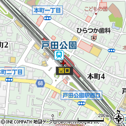 マツモトキヨシビーンズ戸田公園店周辺の地図