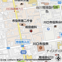 成田歯科医院周辺の地図
