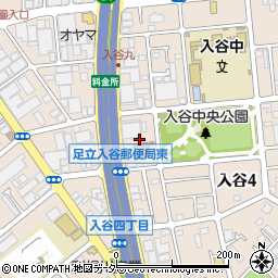 東京都足立区入谷4丁目17周辺の地図
