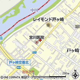 埼玉県三郷市戸ヶ崎2374-1周辺の地図