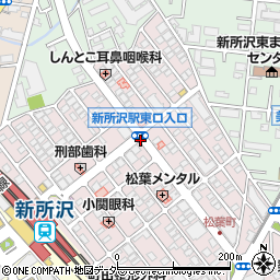 埼玉県所沢市松葉町周辺の地図