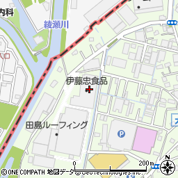 田島ルーフィング株式会社　東京物流センター周辺の地図