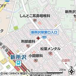 ＮＰＣ２４Ｈ新所沢駅前パーキング周辺の地図