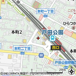 ぎょうざの満洲 戸田公園西口店周辺の地図