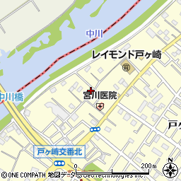 埼玉県三郷市戸ヶ崎2376周辺の地図
