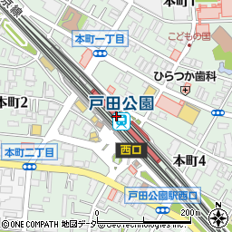 ラフィネビーンズ戸田公園店周辺の地図