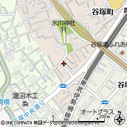 埼玉県草加市谷塚町449-1周辺の地図