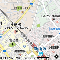 埼玉県所沢市北所沢町2013-4周辺の地図