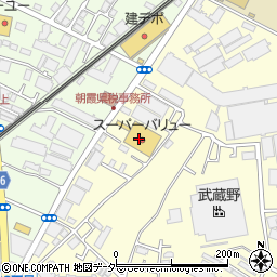 スーパー・バリュー　朝霞泉水店周辺の地図