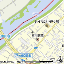 埼玉県三郷市戸ヶ崎2377周辺の地図