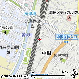 千葉県松戸市中根117周辺の地図