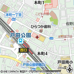 セキチューサイクルワールド　戸田公園駅東口店周辺の地図