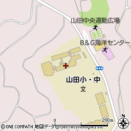 香取市立山田中学校周辺の地図