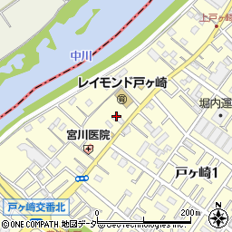 埼玉県三郷市戸ヶ崎2390周辺の地図