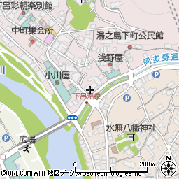 岐阜県下呂市湯之島801周辺の地図