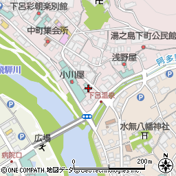 岐阜県下呂市湯之島828周辺の地図