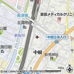 千葉県松戸市中根34周辺の地図