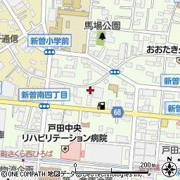上村工業戸田配送センター周辺の地図