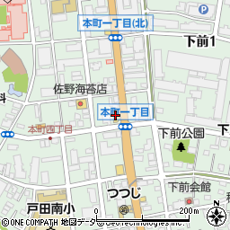 セブンイレブン戸田本町１丁目店周辺の地図
