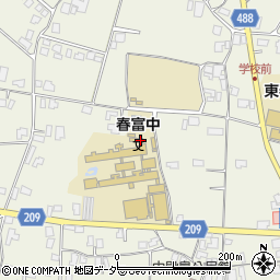 長野県伊那市東春近中殿島2187周辺の地図