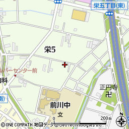 埼玉県三郷市栄5丁目周辺の地図