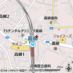 ＴＯＢＵ　ＰＡＲＫ高柳駅東口駐車場周辺の地図
