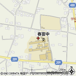 長野県伊那市東春近中殿島2190周辺の地図