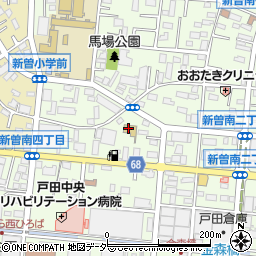 戸田市立　新曽南保育園周辺の地図