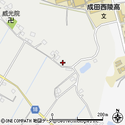 千葉県成田市大竹504-3周辺の地図