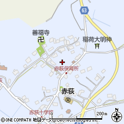 千葉県成田市赤荻周辺の地図