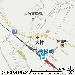 千葉県成田市大竹366-2周辺の地図