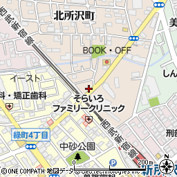 埼玉県所沢市北所沢町1993-1周辺の地図