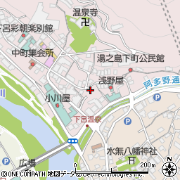 岐阜県下呂市湯之島786周辺の地図