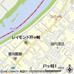 埼玉県三郷市戸ヶ崎2409周辺の地図