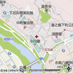 岐阜県下呂市湯之島838周辺の地図