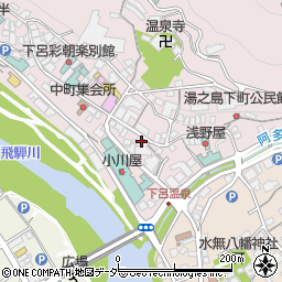 岐阜県下呂市湯之島841周辺の地図