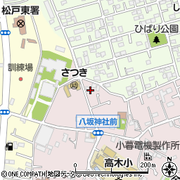 千葉県松戸市金ケ作145-2周辺の地図