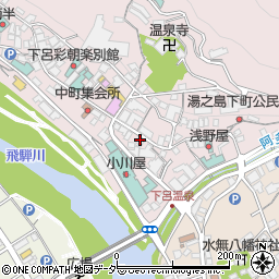 岐阜県下呂市湯之島844周辺の地図