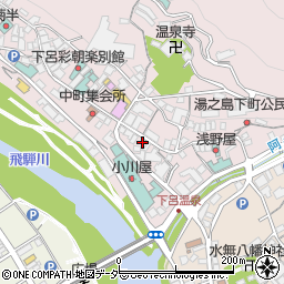 岐阜県下呂市湯之島845周辺の地図